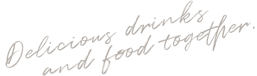 Delicious drinks and food together.